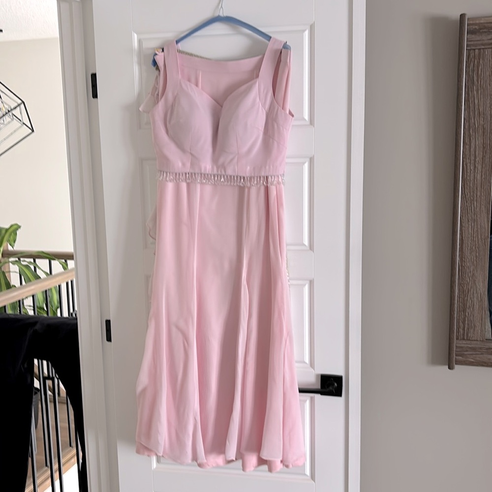 Lenhenga.   Pink skirt and top designer wear Zara Zara size 10 US top 36D